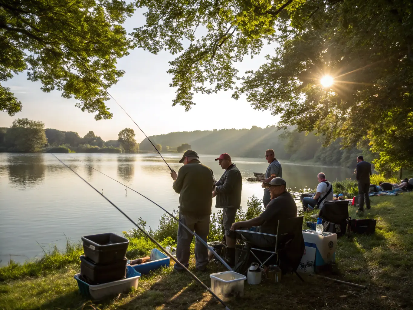 A group of anglers participating in a responsible fishing workshop, highlighting SPE's dedication to educating the community.